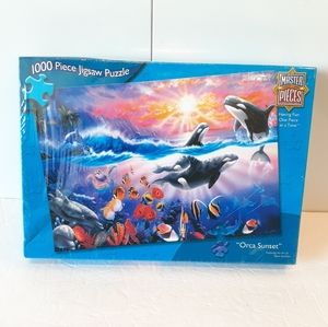 Brand New "Orca Sunset" 1000 Piece Puzzle By Master Pieces Factory Sealed